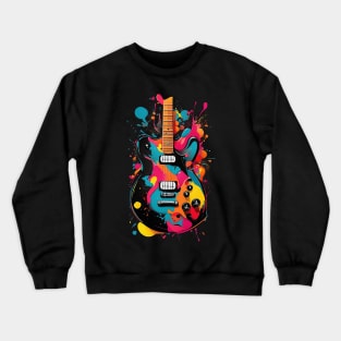 Splash Guitar Crewneck Sweatshirt